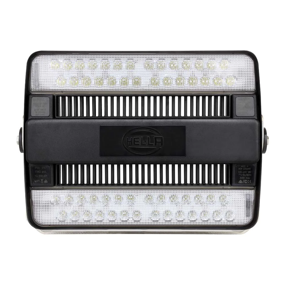 Hella Marine HypaLUME LED Floodlight, 316 Stainless Steel Bracket, Grilamid Lens, Upright or Pendant Mount, -40°C to +50°C