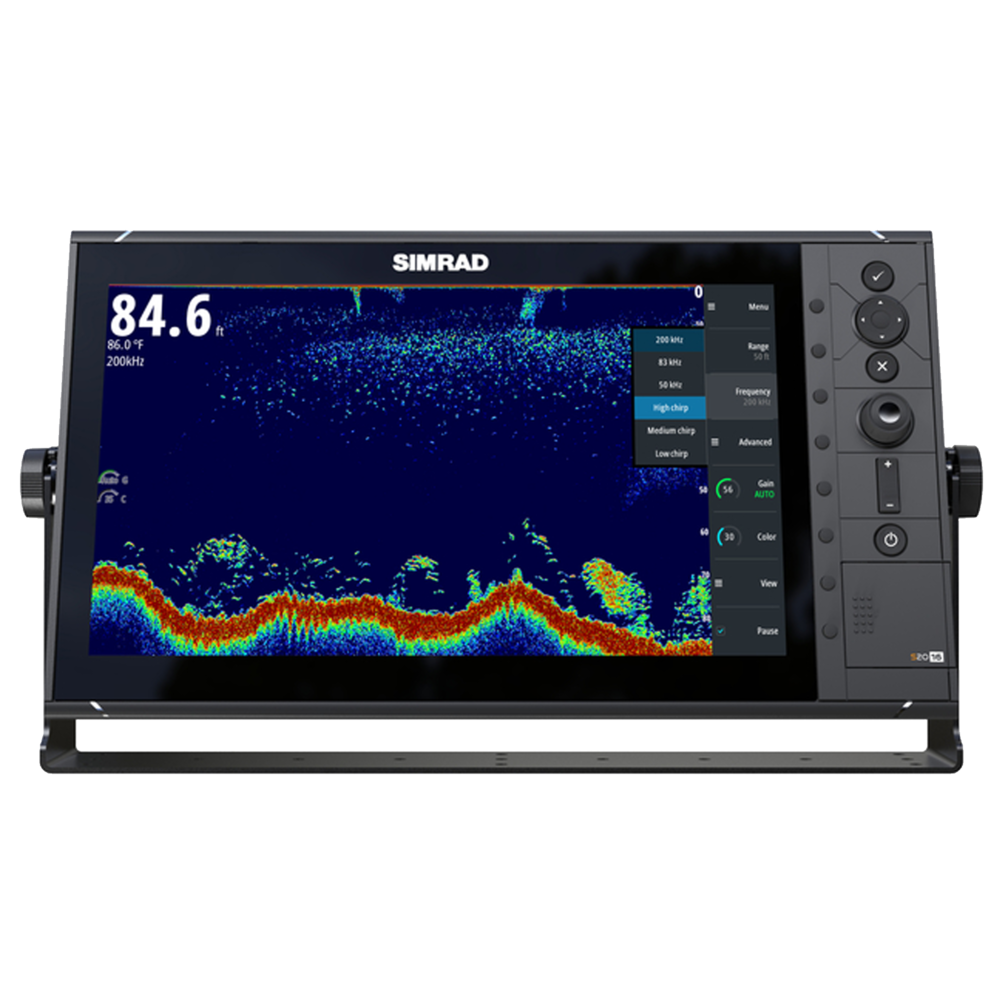 Simrad S2016 Fishfinder, 16in, CHIRP Sonar, 12/24V, IPX7, NMEA 2000, Ethernet, HDMI Output