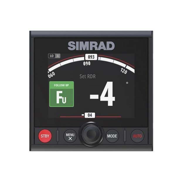 Simrad AP44 Autopilot Controller, 4.1in Color Display, Rotary Dial, NMEA 2000, IPX7, Flush Mount
