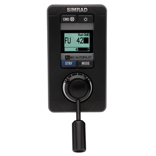 Simrad FU80 Follow Up Autopilot Remote with Display, For AP70/AP80/AP24/AP28, For NSE/NSS/NSO, NMEA 2000, Flush or Bulkhead Mount