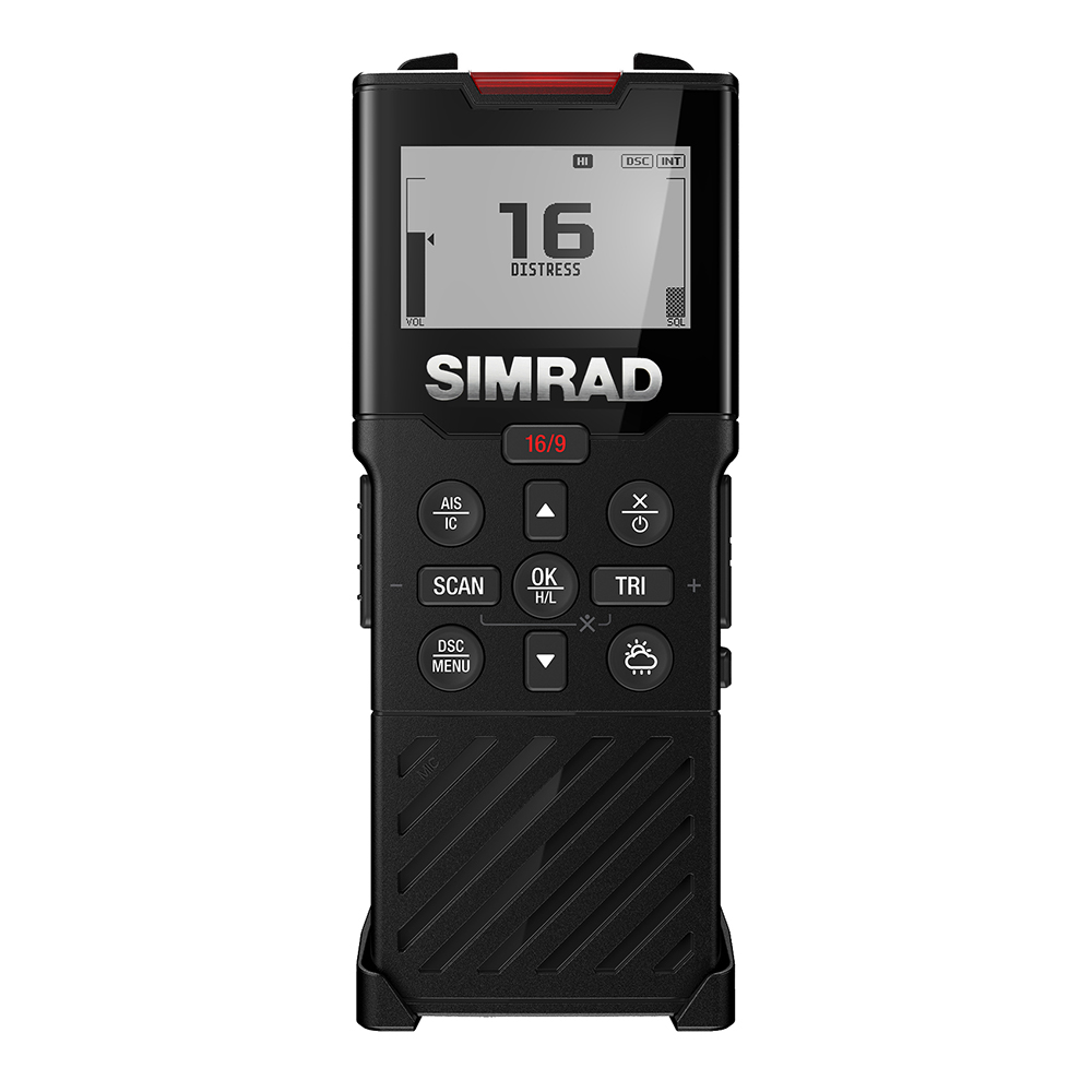 Simrad HS40 Wireless VHF Handset, For RS40/RS40-B, IPX7, Inductive Charging Cradle, 100 m Range, Up to 8 hr Battery Life