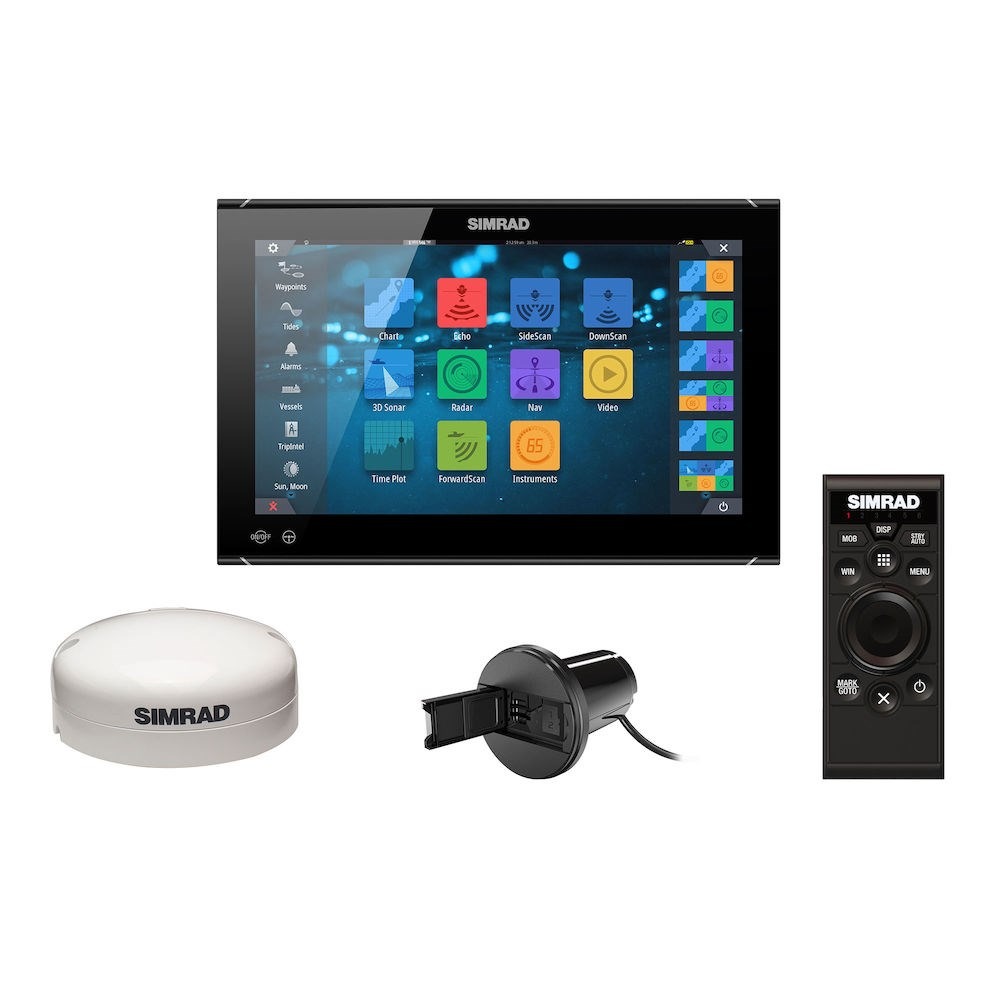 Simrad NSO evo3S Multifunction Display, Touchscreen, Full HD 1920x1080, 10-32V, IPX6 Front, NMEA 2000, 3-Port Ethernet, Wi-Fi, J1939, HDMI In/Out