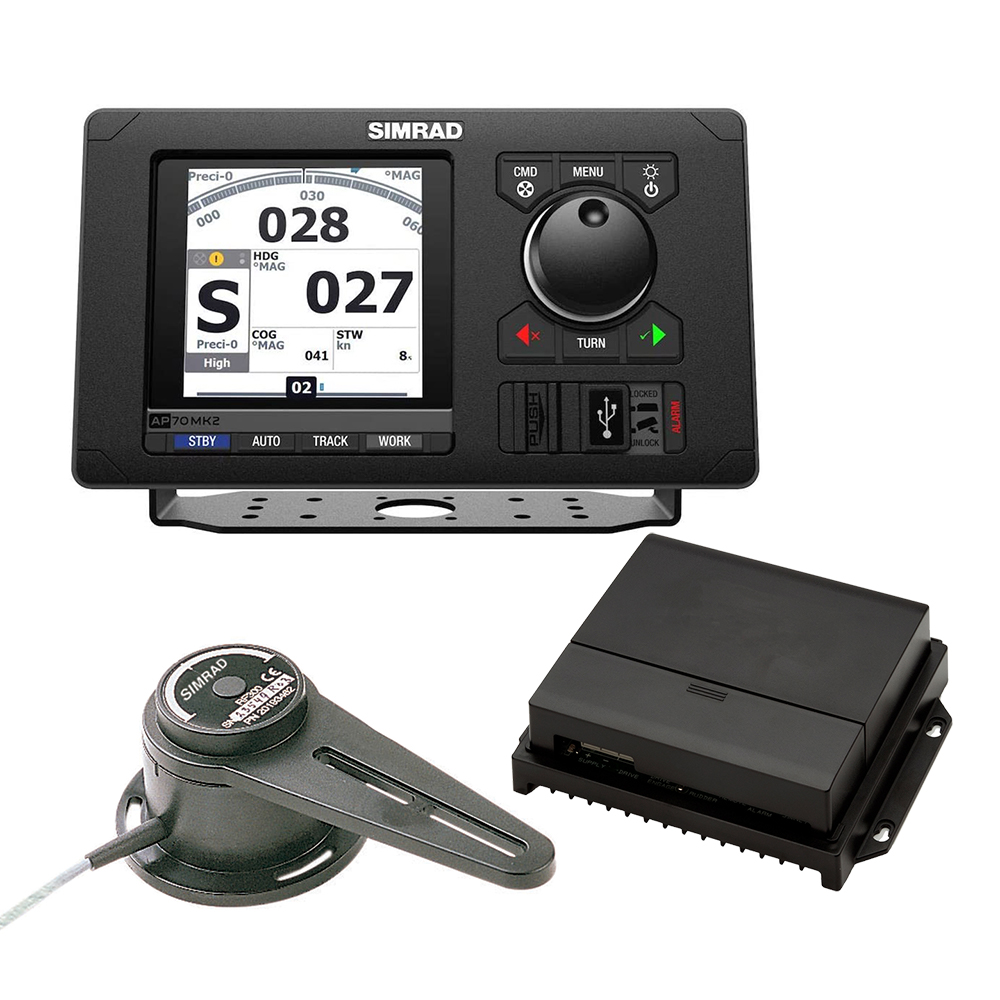 Simrad AP70 Mk2 Autopilot Basic Pack, SOLAS Wheelmarked, AC70 Autopilot Computer, RF300 Feedback