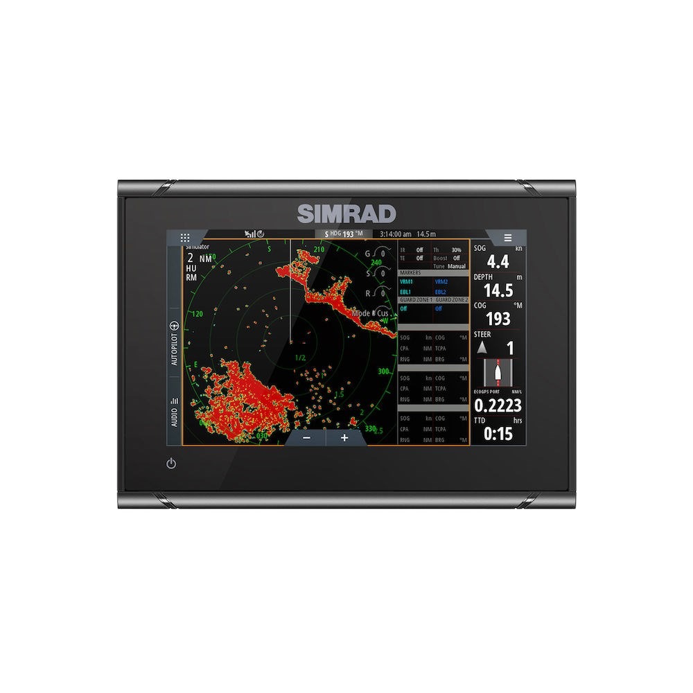 Simrad GO Fishfinder/Chartplotter Combo, C-MAP DISCOVER Charts, Touchscreen, GPS, NMEA 2000, Wi-Fi