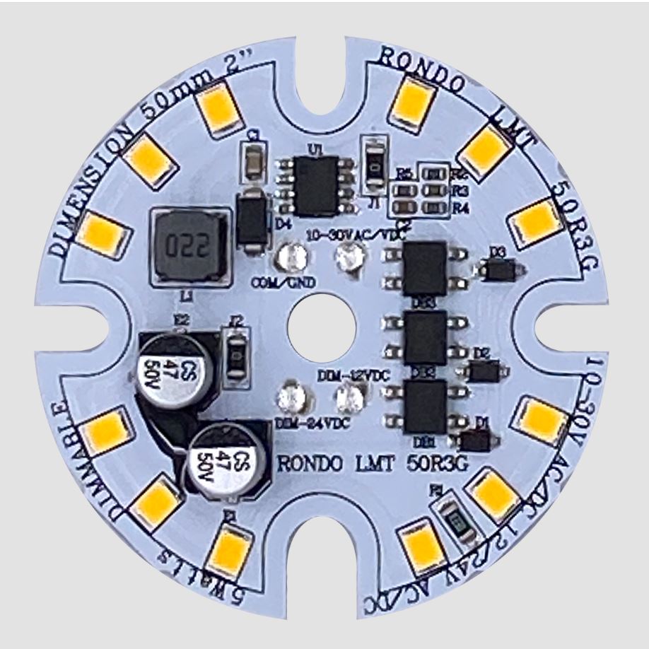 Apollo - Rondo LMT-50R3G - Custom Voltage 2 inch Board - 12V AC/DC - 24V AC/DC OR 10-30V DC