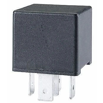 Hella Marine SPDT Mini Relay, 12V, 20/40A, 5-Pin, Dust Cover