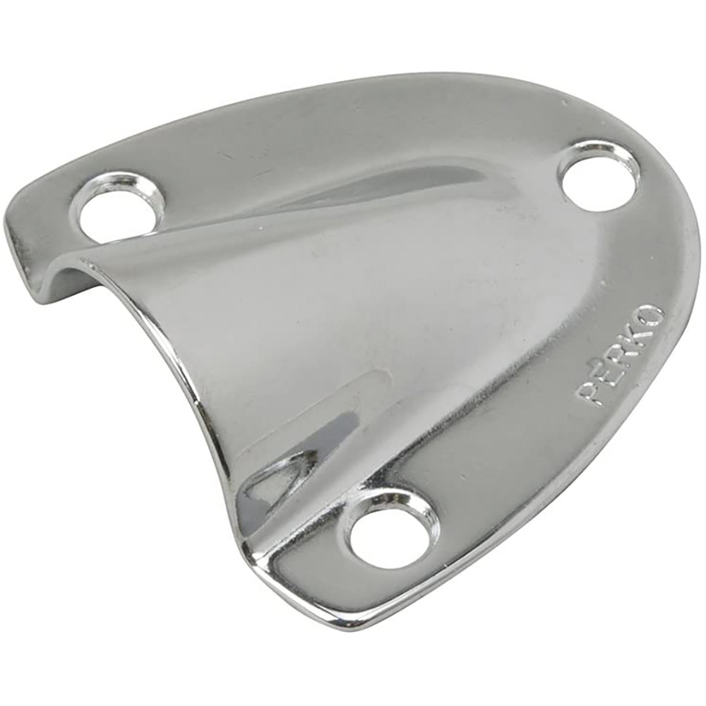 Perko Clam Shell Ventilator, Polished Stainless Steel