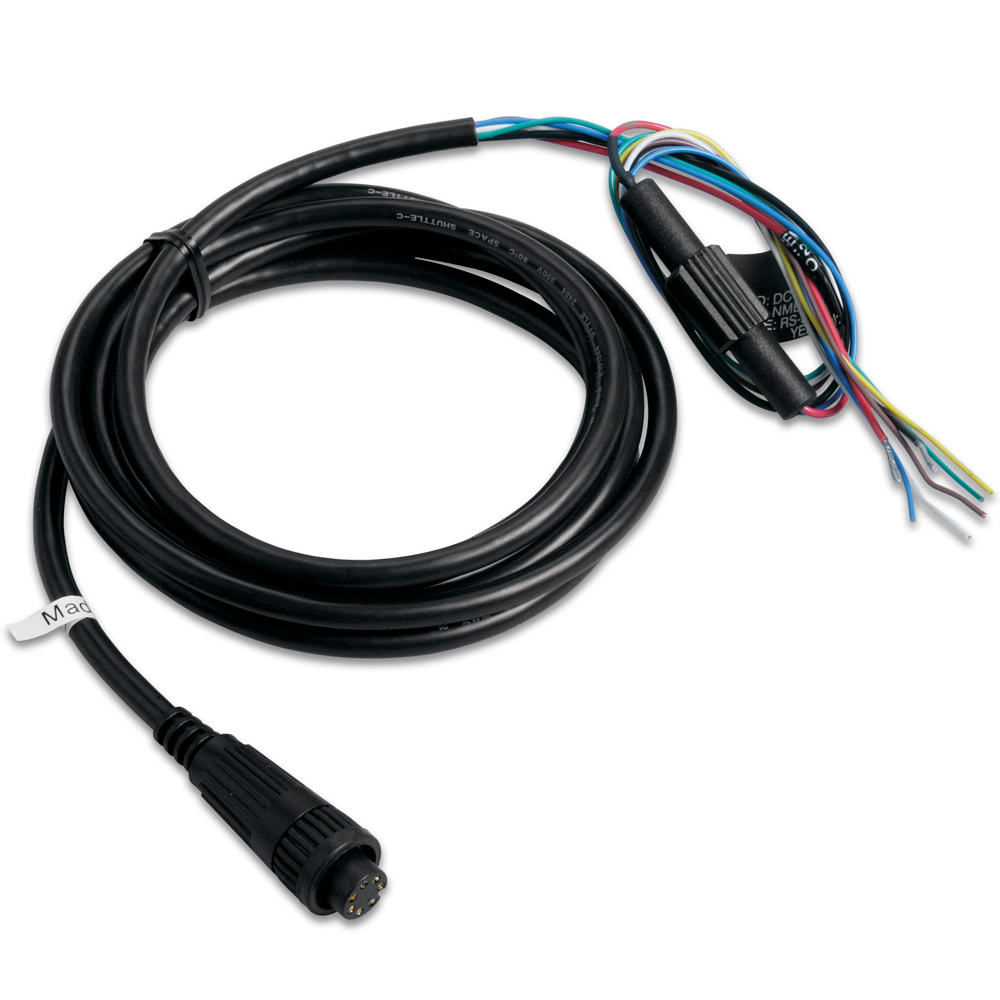 Garmin Power/Data Cable, Bare Wires, For Fishfinder 320C, GPS Series, GPSMAP Series