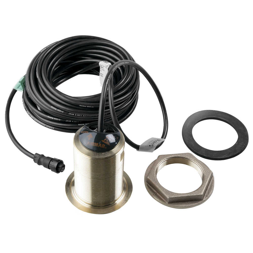 Garmin B60-20 Thru-Hull Transducer, Bronze, 50/200 kHz, 600W, Depth/Temp, 6-Pin