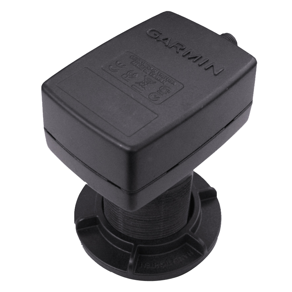 Garmin Intelliducer NMEA 2000 Thru-Hull Depth/Temp Transducer, 0-12° Deadrise, 150W, 160 kHz, 900 ft Max Depth
