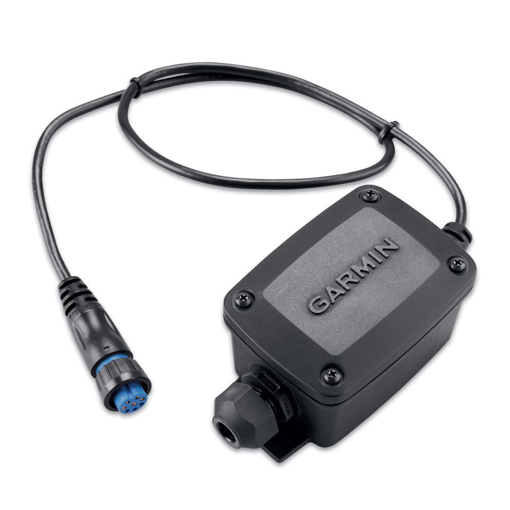 Garmin 6-Pin to 8-Pin Transducer Adapter Box, Wire Block, IPX7, 24 in Cable