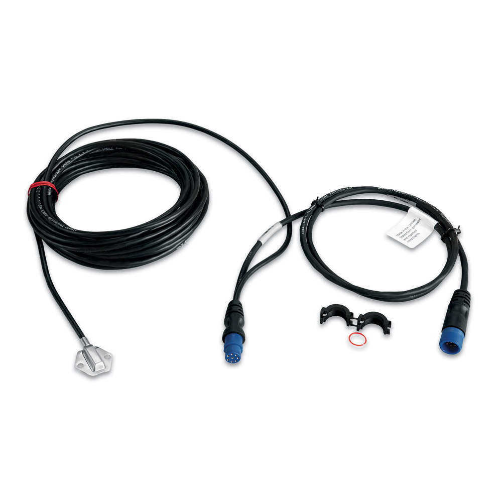 Garmin Airmar T80 External Mount Water Temperature Probe, 8-Pin, 25 ft Cable, Stainless Steel Probe