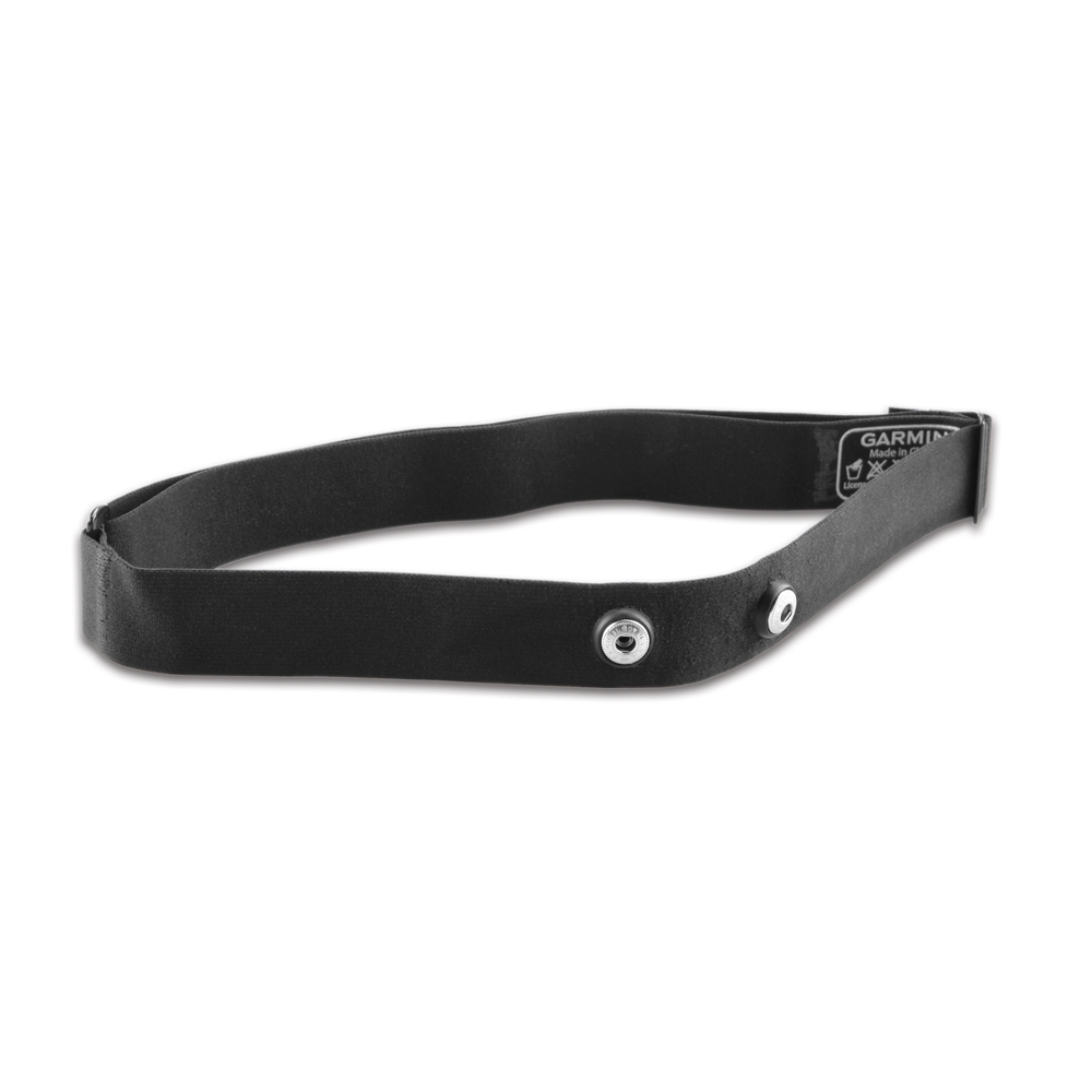 Garmin Replacement Heart Rate Monitor Soft Strap with Electrodes, For Edge and Forerunner Series, For vivofit and vivosmart, Transmitter Not Included, Water Resistant 30 m, Black Strap