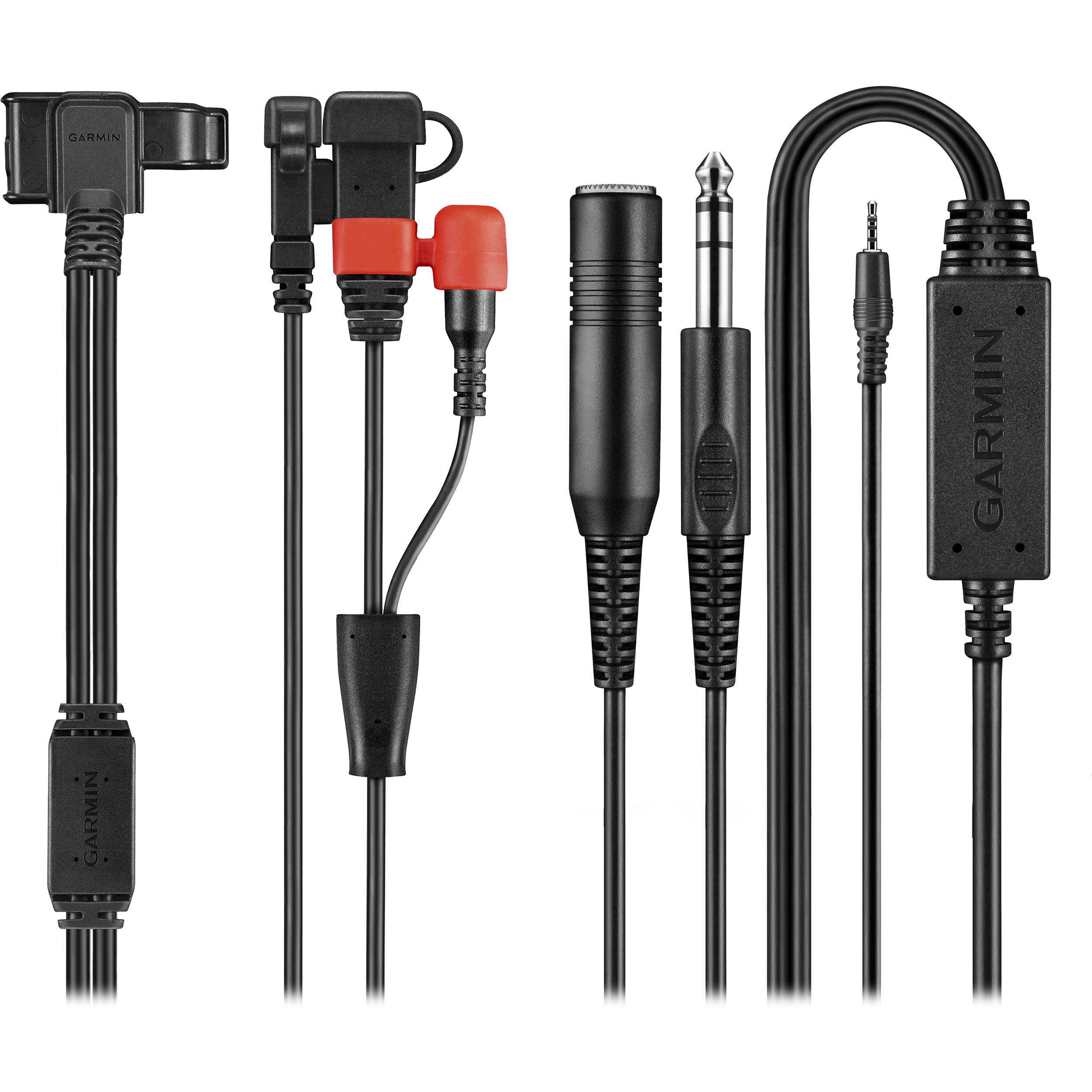 Garmin VIRB X/XE Aviation Headset Audio Cable, In-Line Pass-Through, Stereo