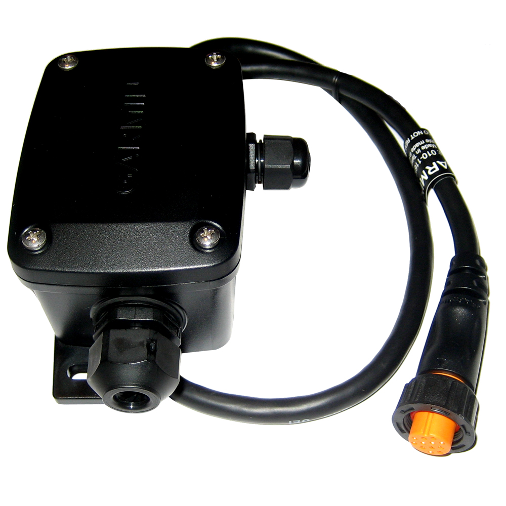 Garmin Bare Wire Transducer to 12-Pin Sounder Wire Block Adapter, 24 in Cable, IPX7