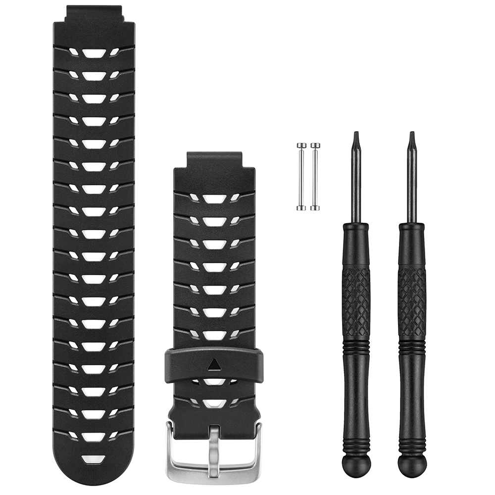 Garmin Forerunner Replacement Watch Bands, For Forerunner 230/235/630, Black/White, Pins and Pin Removal Tools Included