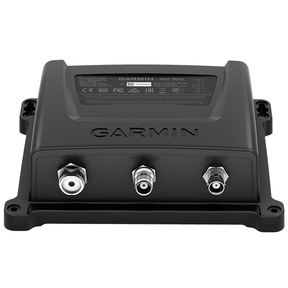 Garmin AIS 800 Class B/SO AIS Transceiver, 5W, VHF Antenna Splitter, NMEA 2000, NMEA 0183, Built-In GPS, IPX7