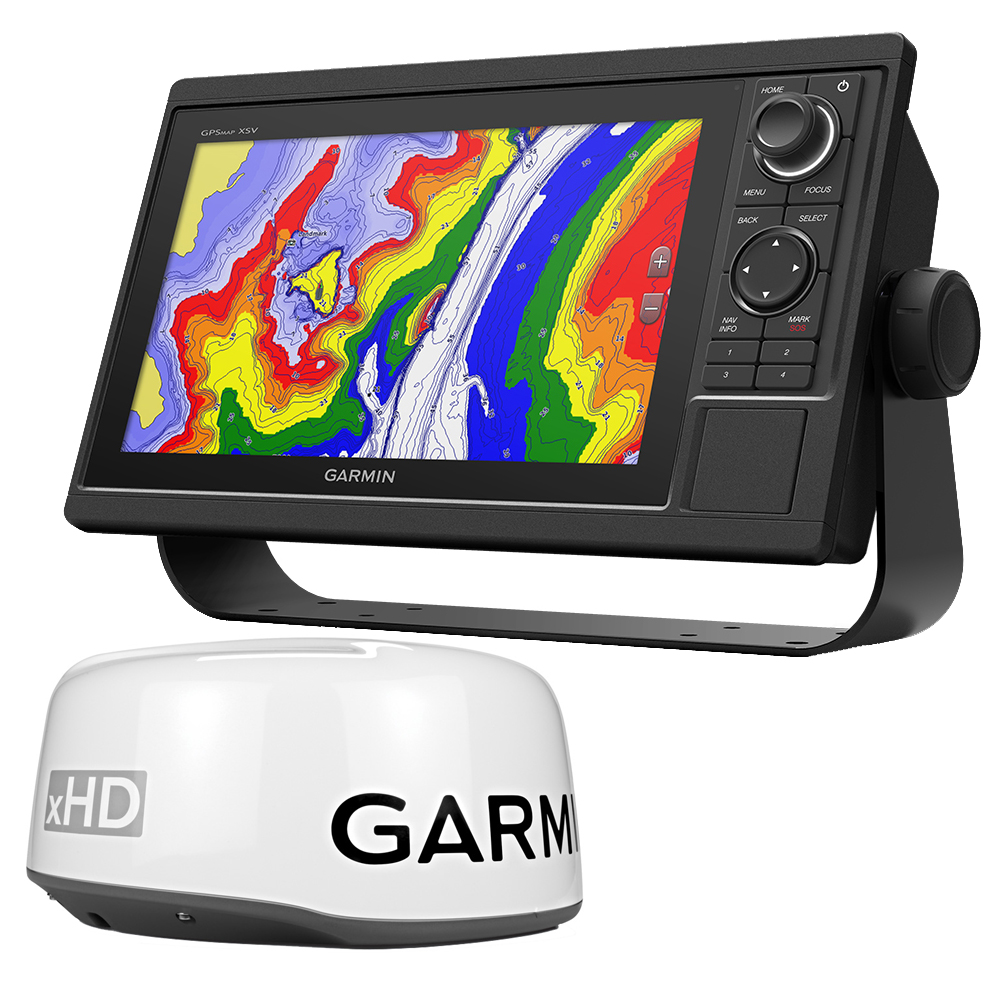 Garmin GPSMAP 1042xsv Chartplotter/Sonar & Radar Combo, 10" Keyed Display, GMR 18 xHD 4kW Dome, 48 nm Range