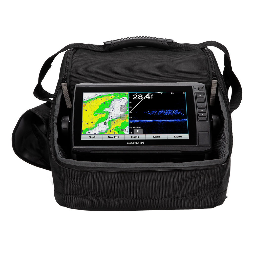 Garmin Panoptix LiveScope Ice Fishing Bundle, ECHOMAP UHD 93sv, 9in Touchscreen, LakeVü g3 Maps, Built-In Flasher, IPX7