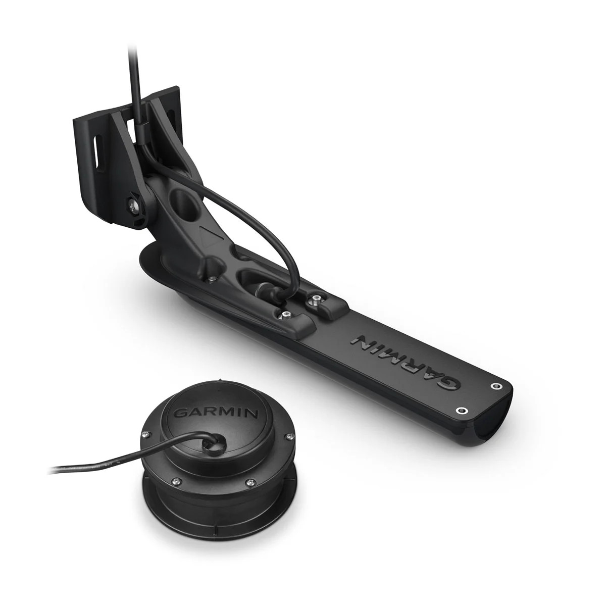 Garmin Transducer Bundle, For Fiberglass Hulls, Transom Mount, In-Hull, CHIRP Traditional, ClearVü, SideVü, Y-Cable Included