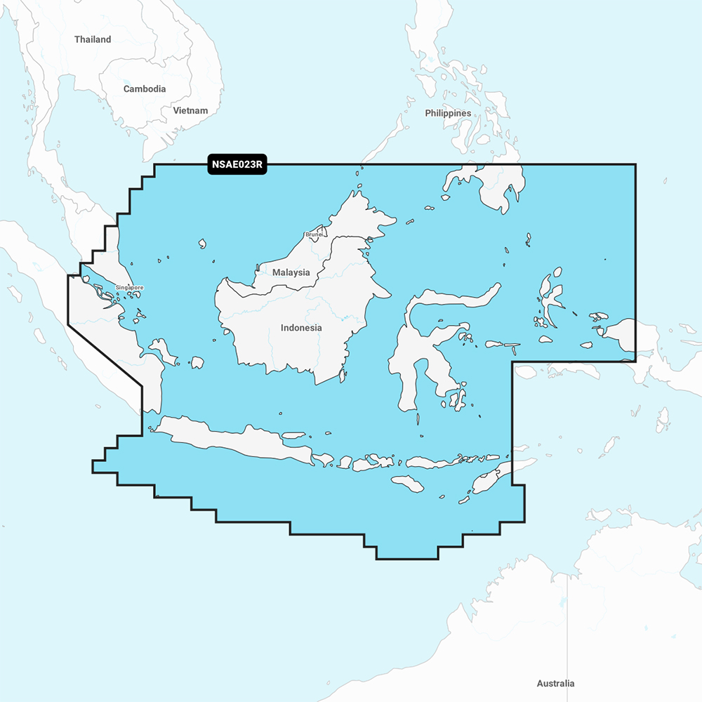Garmin Navionics+ Marine Chart, Java & Borneo, microSD/SD, 1-Year Daily Updates