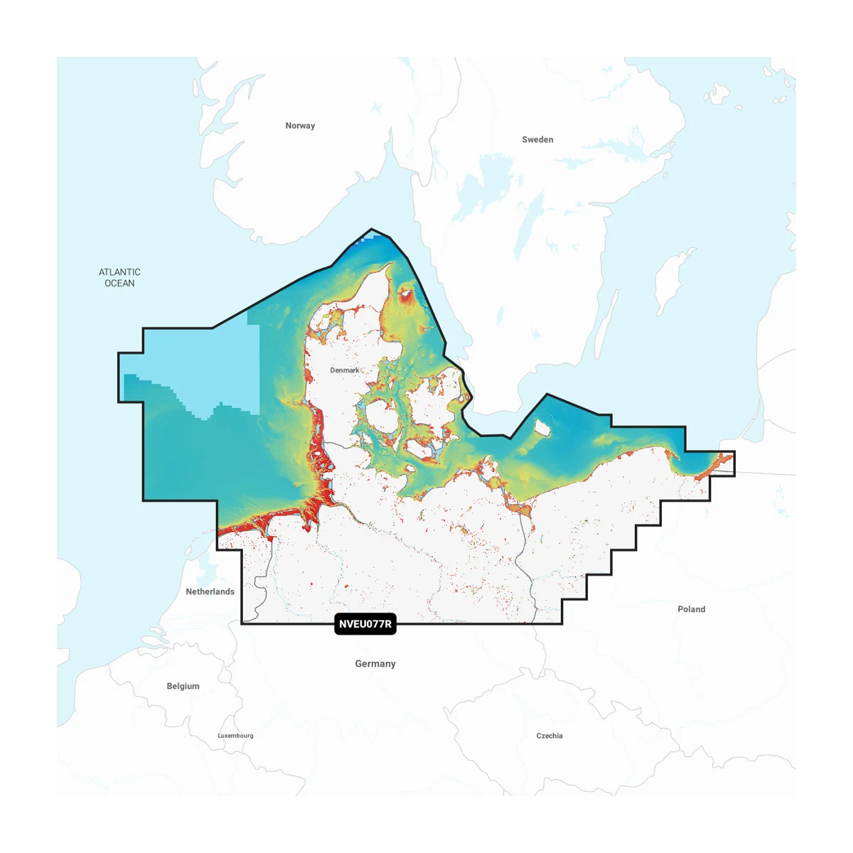 Garmin Navionics Marine Chart, Denmark & Germany and Coastal Poland, 1-Year Subscription, Daily Updates, Auto Guidance+