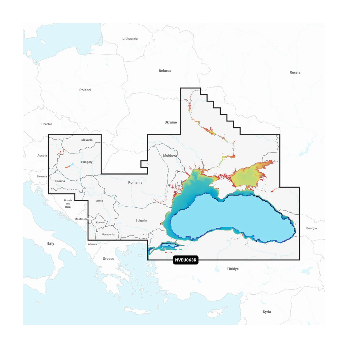 Garmin Navionics Marine Chart, Black Sea & Azov Sea, 1-Year Subscription