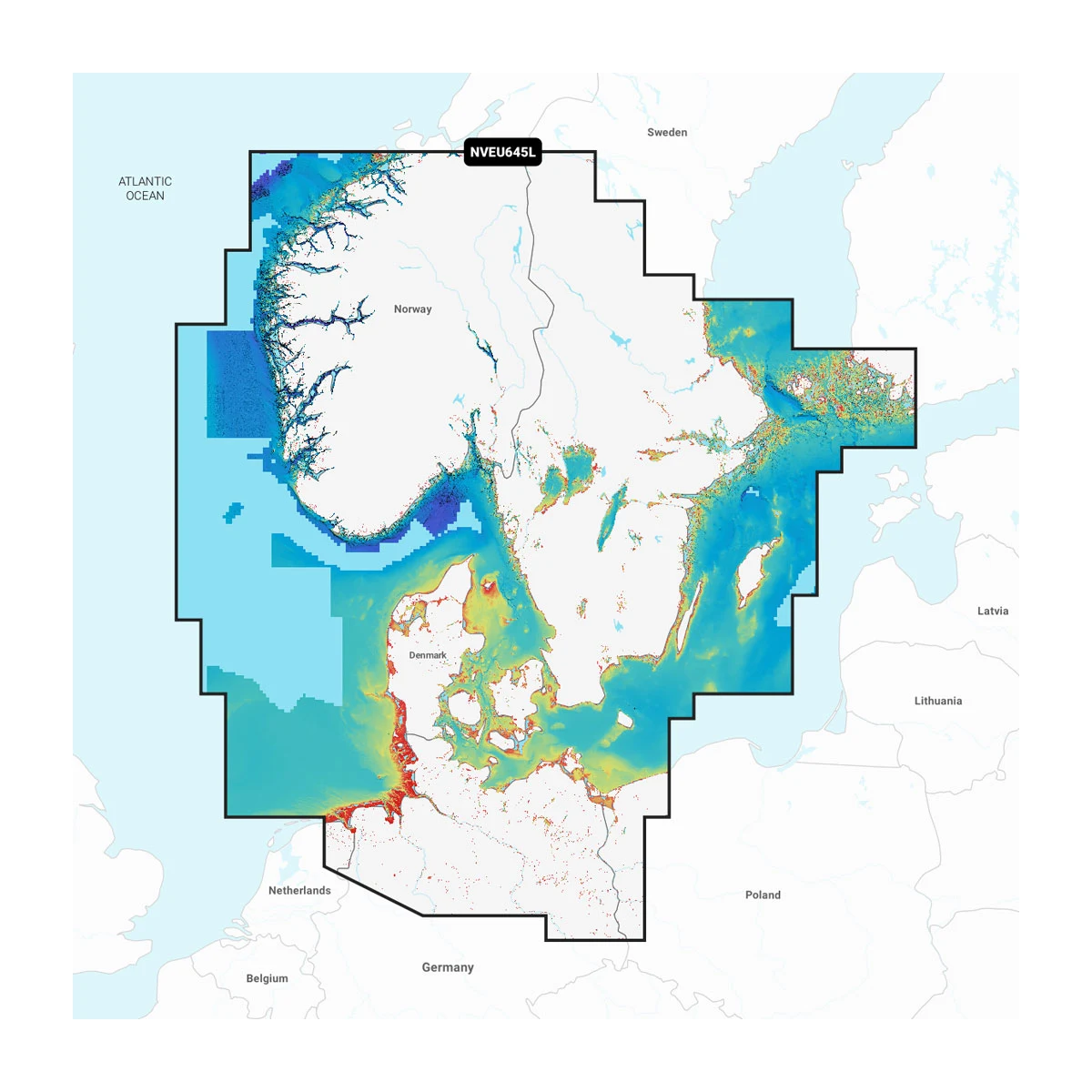 Garmin Navionics Electronic Chart, For Compatible Garmin Chartplotters, Skagerrak & Kattegat Coverage, 1-Year Subscription, Daily Updates via ActiveCaptain App, Auto Guidance+