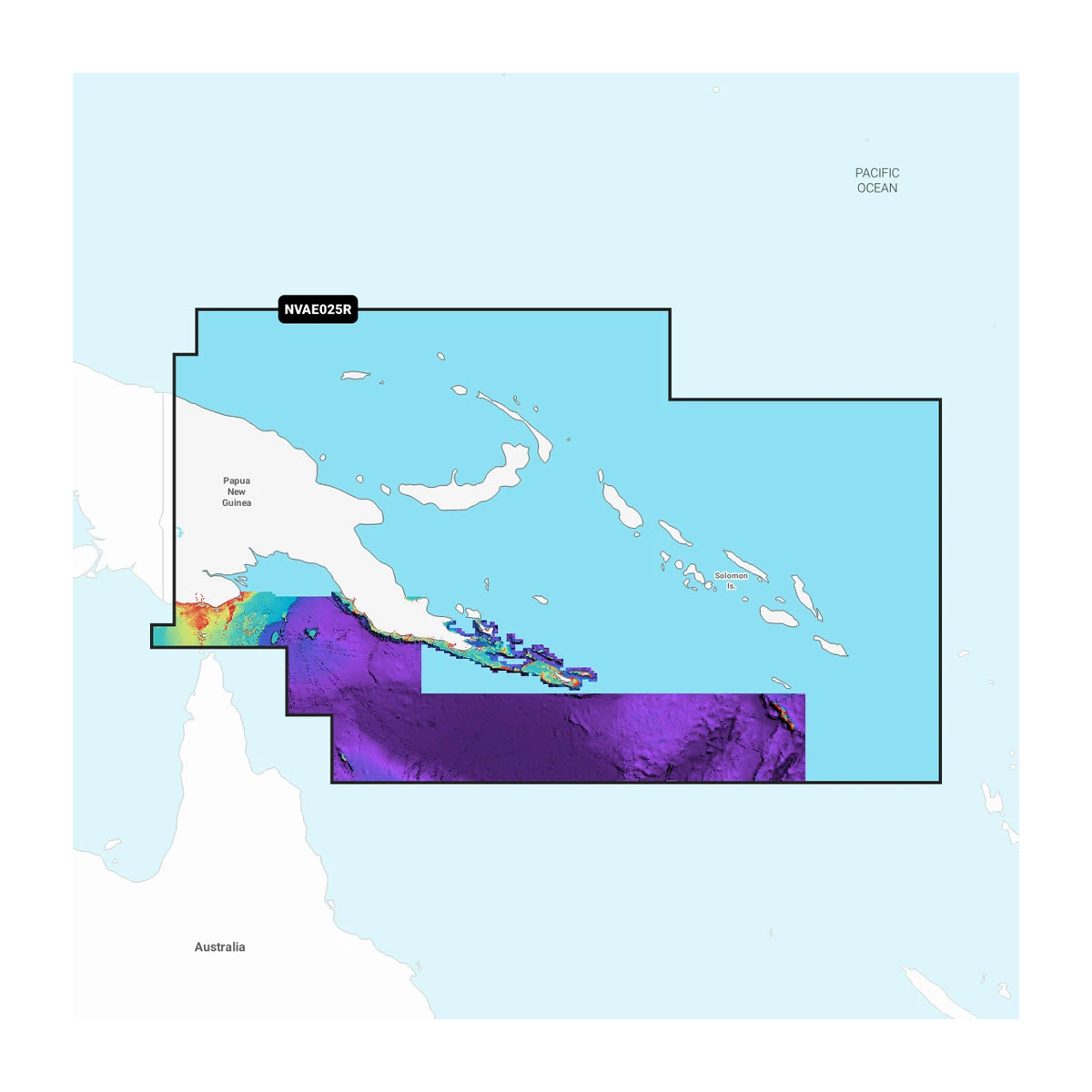 Garmin Navionics NVAE025R Marine Chart, Papua New Guinea & Solomon Islands, 1-Year Subscription, Daily Updates, Auto Guidance+