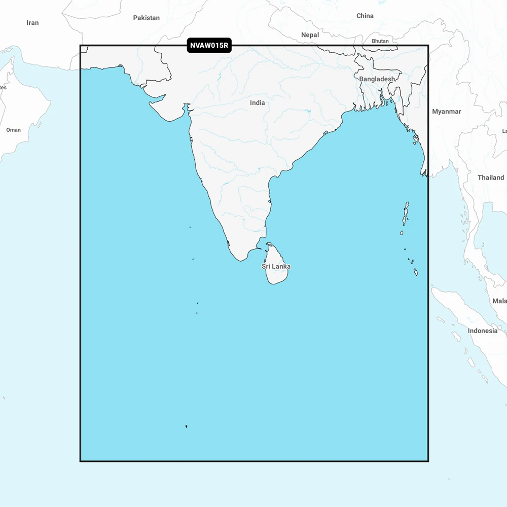 Garmin Navionics Chart, Indian Subcontinent, 1-Year Subscription