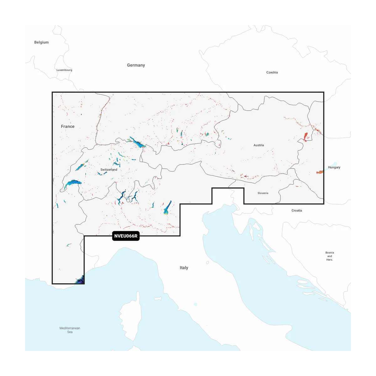 Garmin Navionics Marine Chart, Alpine Lakes & Rivers, Daily Updates Via ActiveCaptain App, Auto Guidance+