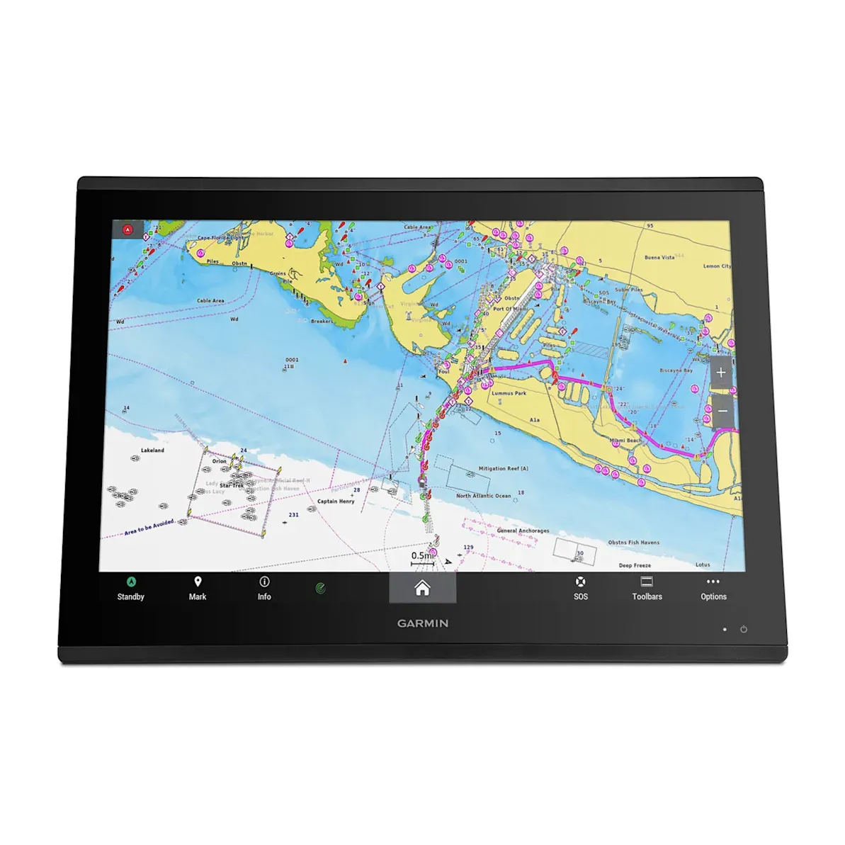 Garmin GPSMAP 8624 Chartplotter, 24in Full HD Touchscreen, US/Canada Garmin Navionics+ Charts, NMEA 2000