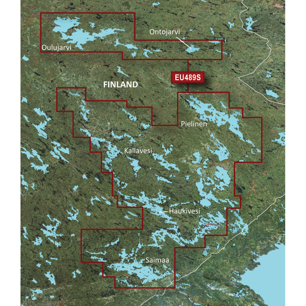 Garmin BlueChart g3 Vision VEU489S Marine Chart, Kuopio-Lappeenranta, Auto Guidance, 1 ft Contours, 3D Views