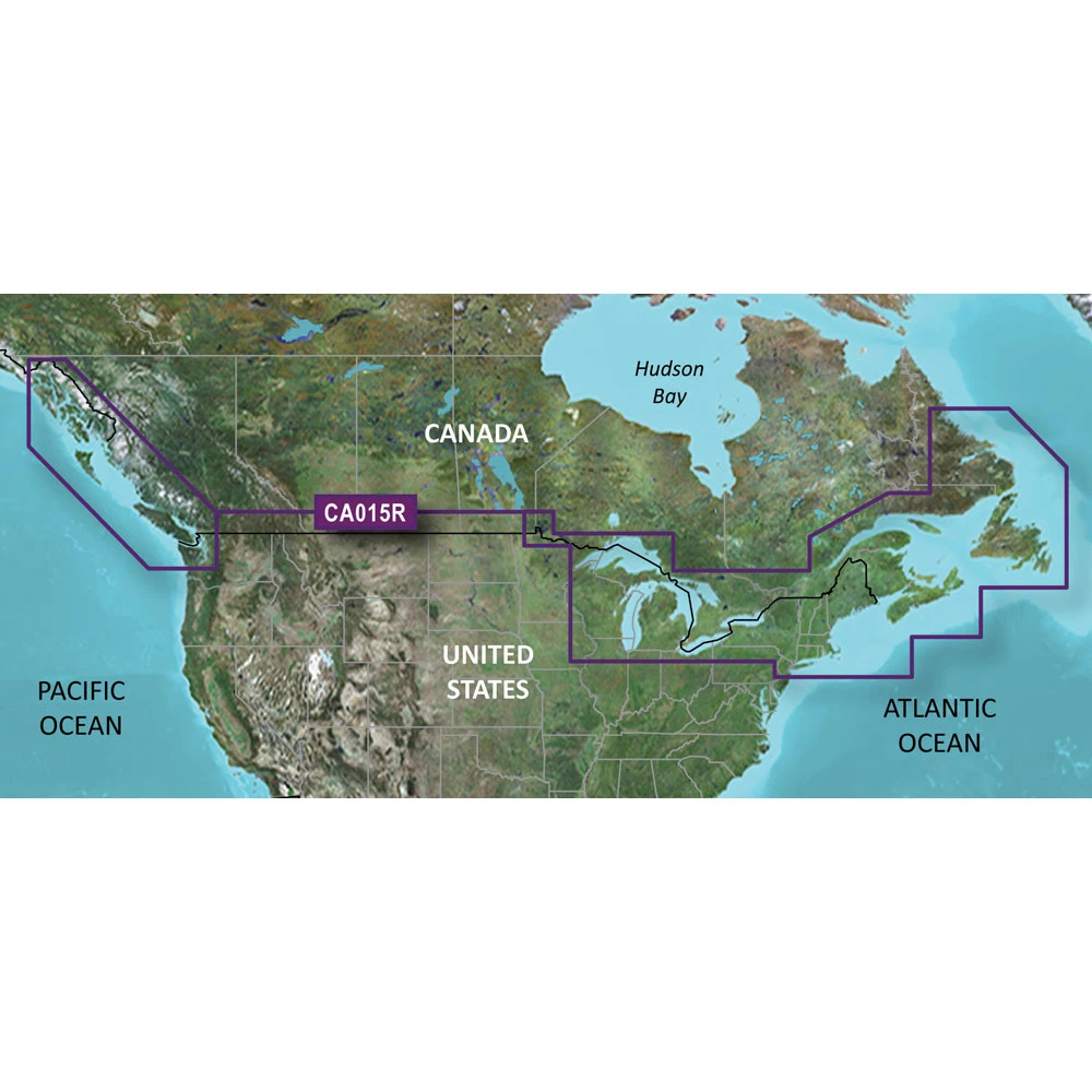 Garmin BlueChart g3 Canada Coastal Chart, HXCA600X, Auto Guidance, 1 ft Contours, Depth Range Shading