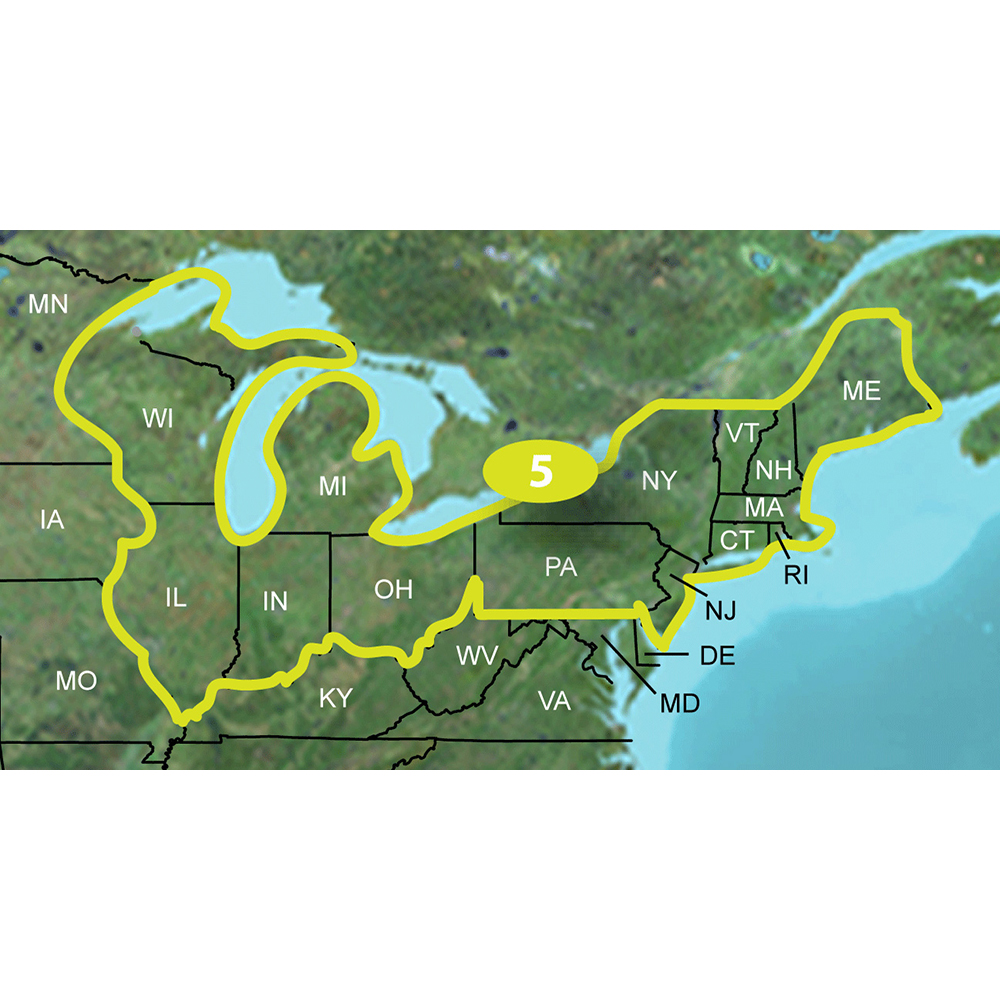 Garmin TOPO U.S. 24K Northeast Topographic Map, 1:24,000 Scale, Routable Roads & Trails