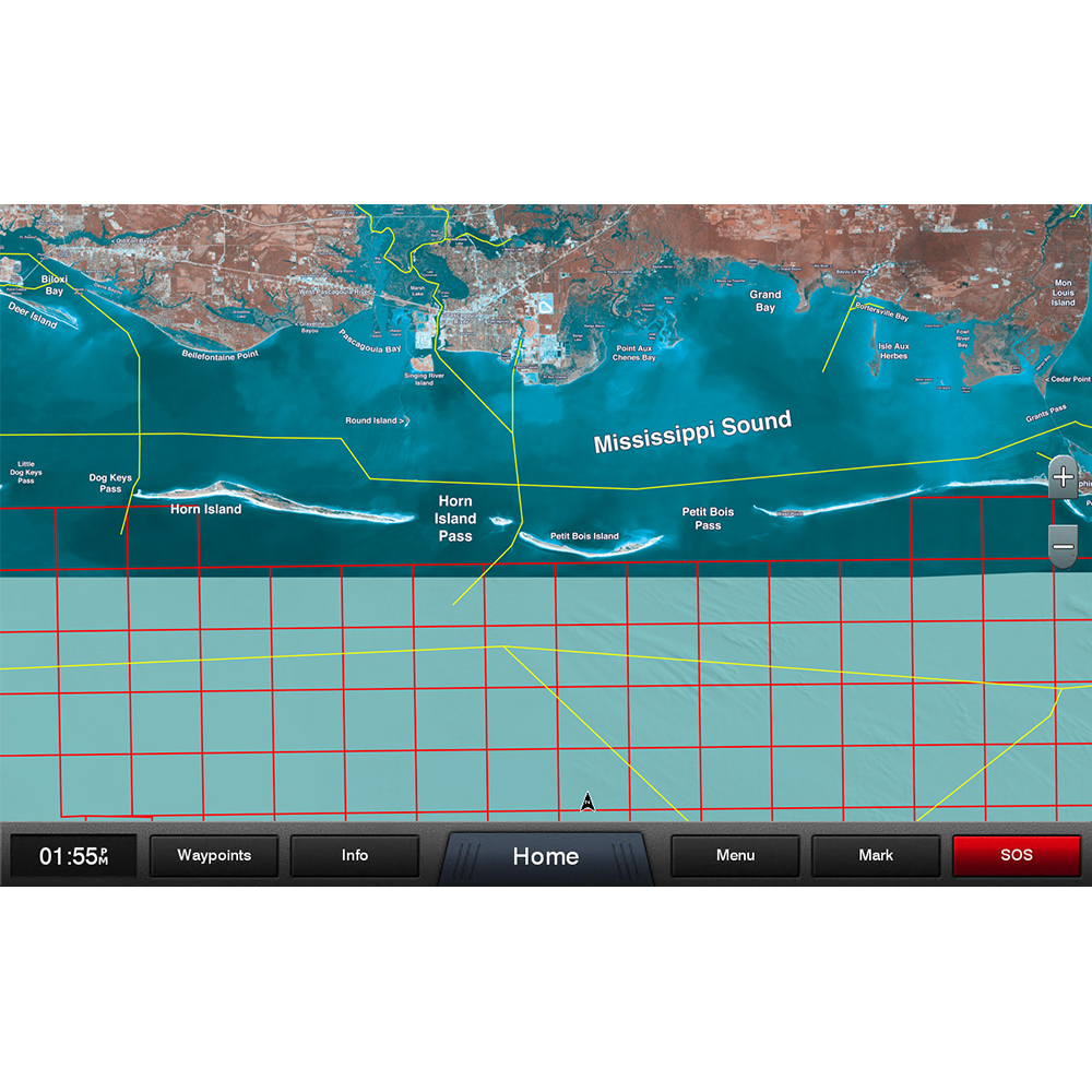 Garmin Standard Mapping Mississippi Sound Electronic Chart Card, Premium, microSD/SD, High-Resolution Coastal Aerial Overlay, Recommended Routes, Local Waterway Names, Wildlife Management Areas, Offshore Lease Areas, Offshore Field Lease Blocks