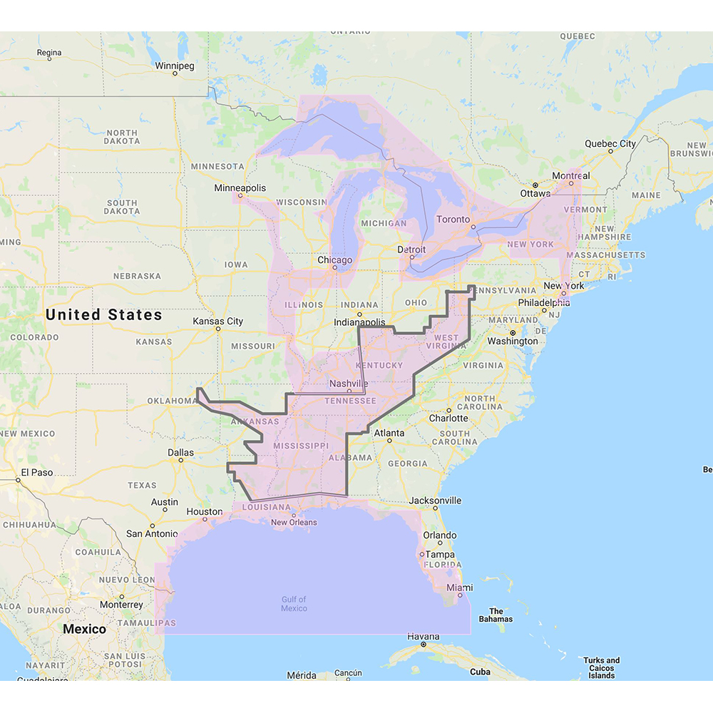 Furuno - Gulf of Mexico, Great Lakes & Rivers - Vector Chart & Standard Resolution Satellite Photos f/Part of the Great Lakes - Unlock Code