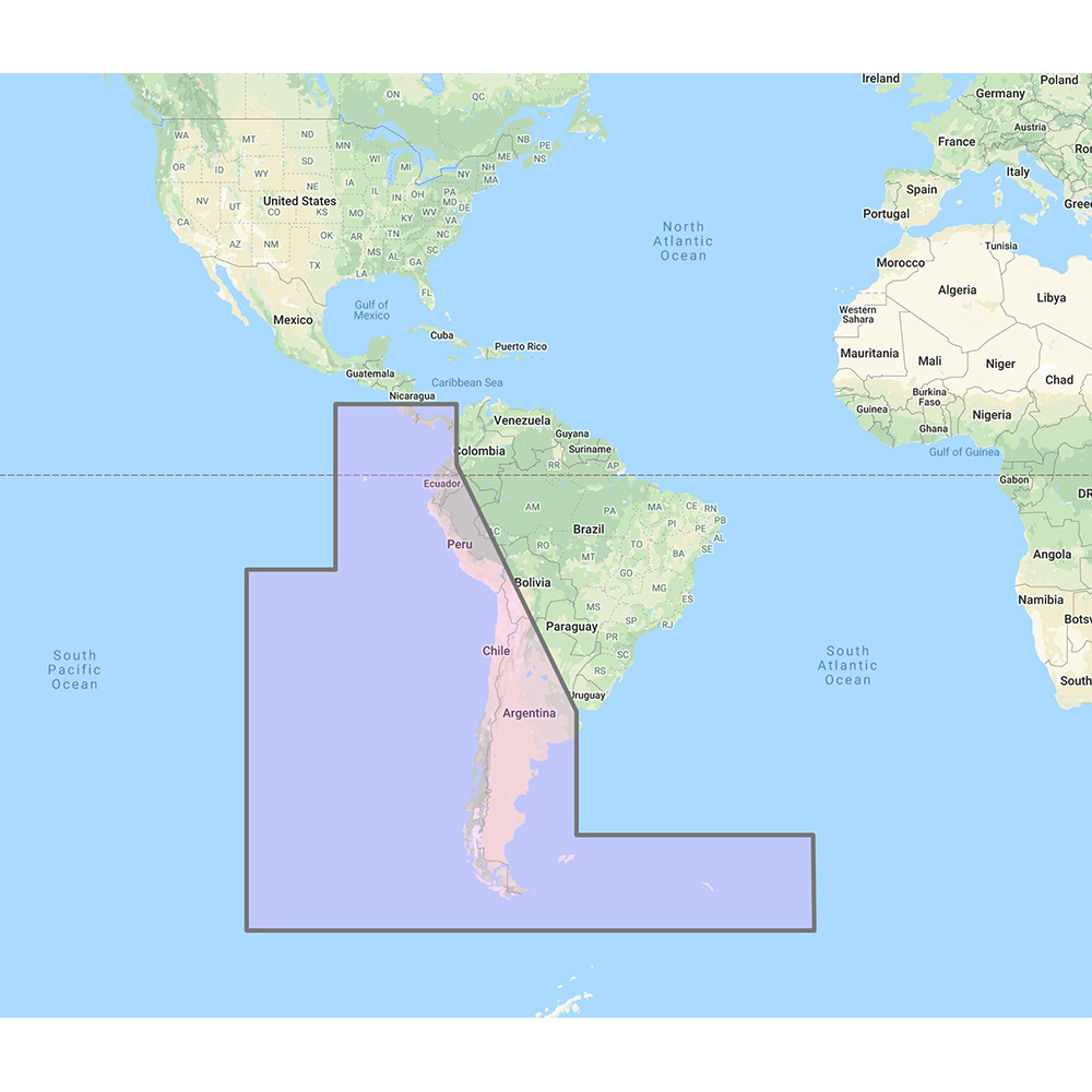 Furuno - South America West Coast - Costa Rica to Chile to Falklands Vector Charts - Unlock Code