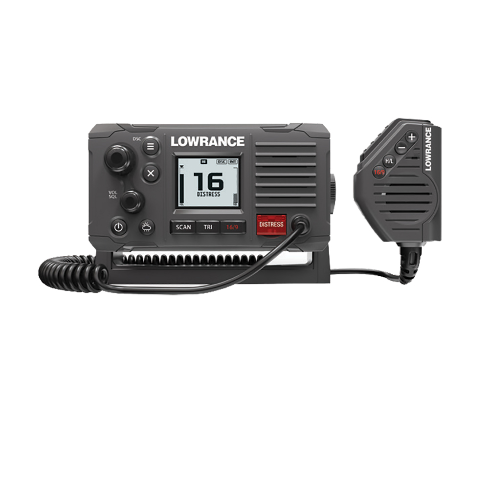 Lowrance - Link-6S Class D DSC VHF Radio, Gray, NMEA 0183
