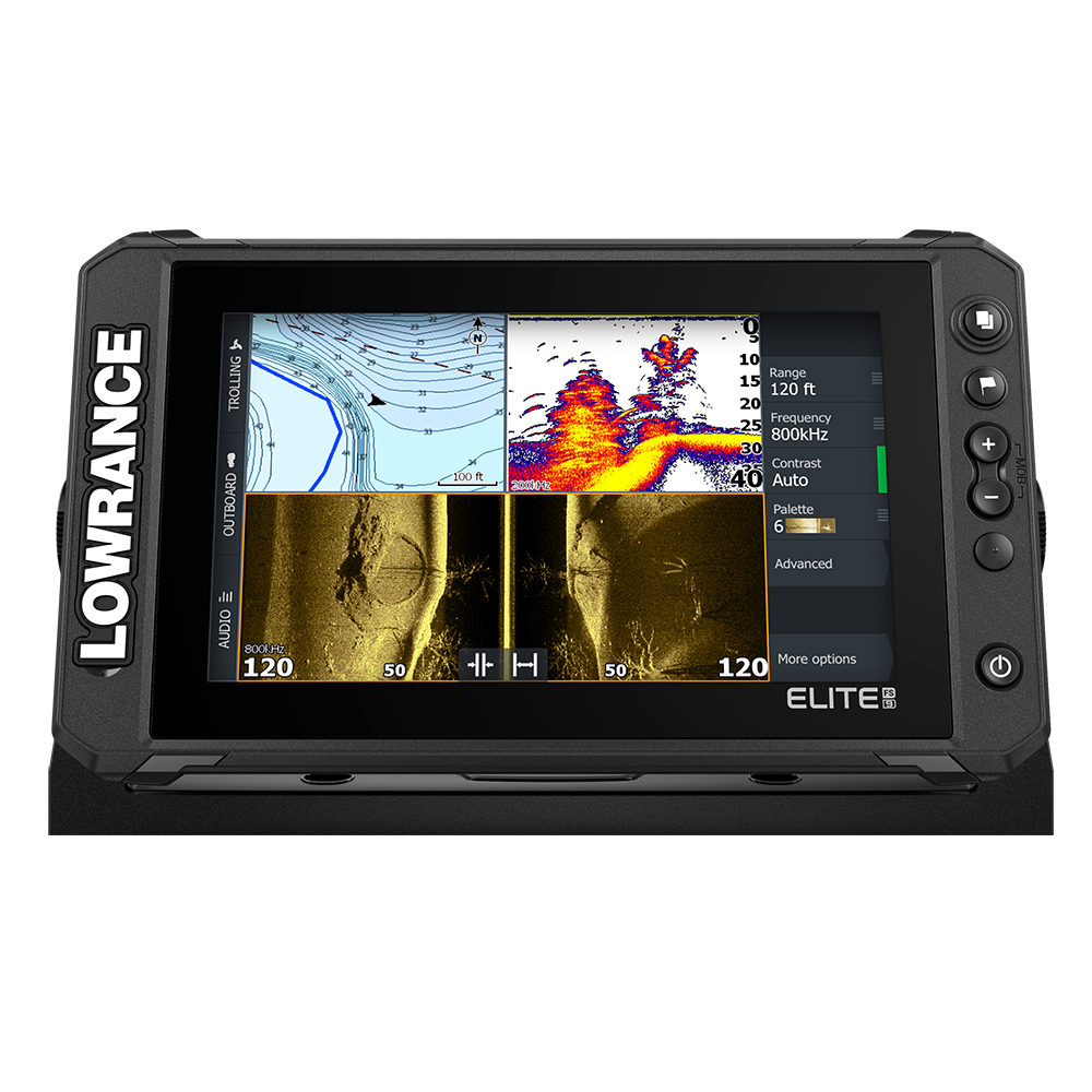 Lowrance - Elite FS 9 Chartplotter/Fishfinder with Active Imaging 3-in-1 Transom Mount Transducer