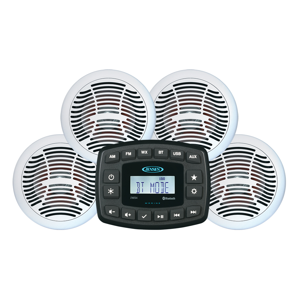 JENSEN - JMS4SPKG Stereo and 6.5" Speaker Package