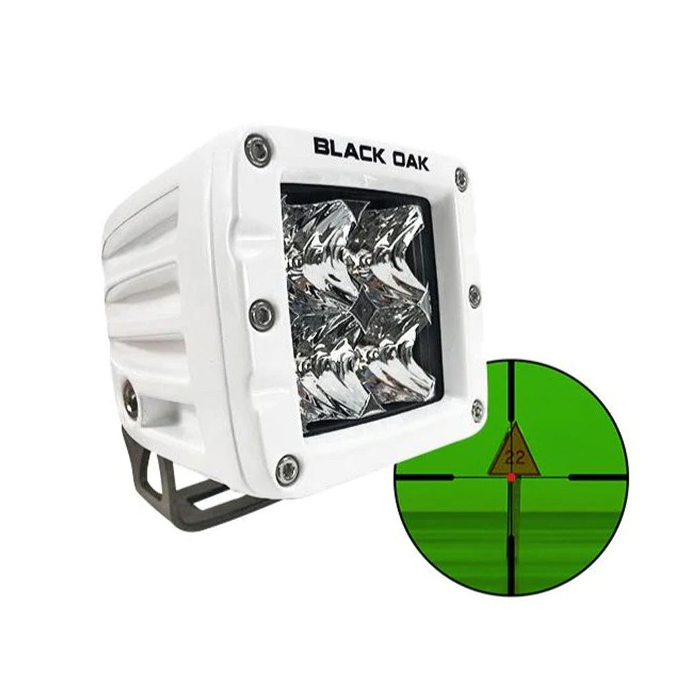 Black Oak - Pro Series Infrared Flood Pod Light - 2", 850nm, 20W, White
