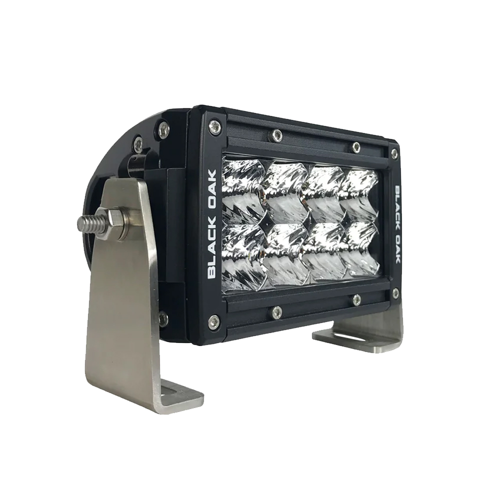 Black Oak - Pro Series Double Row Spot Light Bar - 4", 40W, IP69, Black