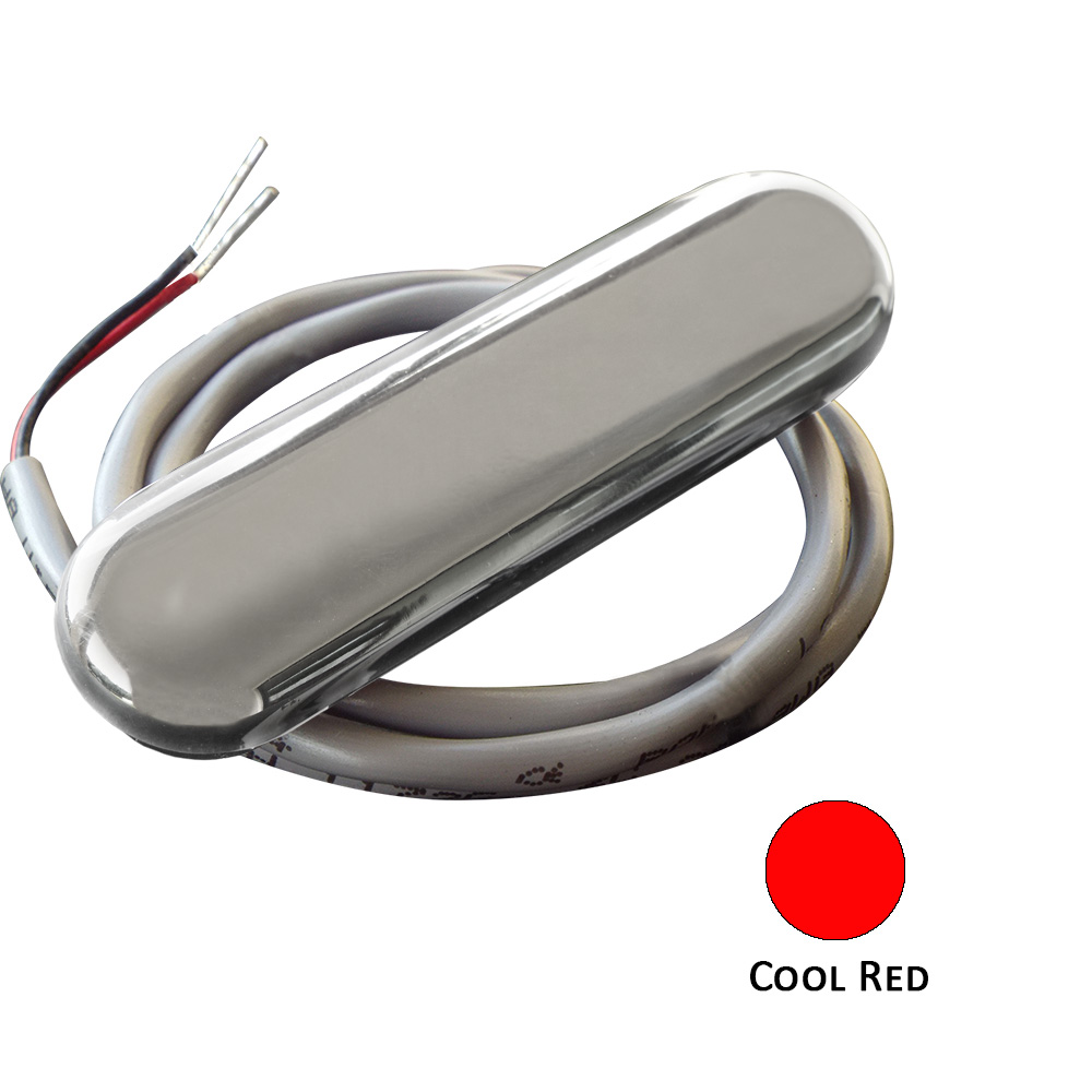 Shadow - Caster Courtesy Light with 2' Lead Wire, 316 SS Cover, Cool Red - 4-Pack
