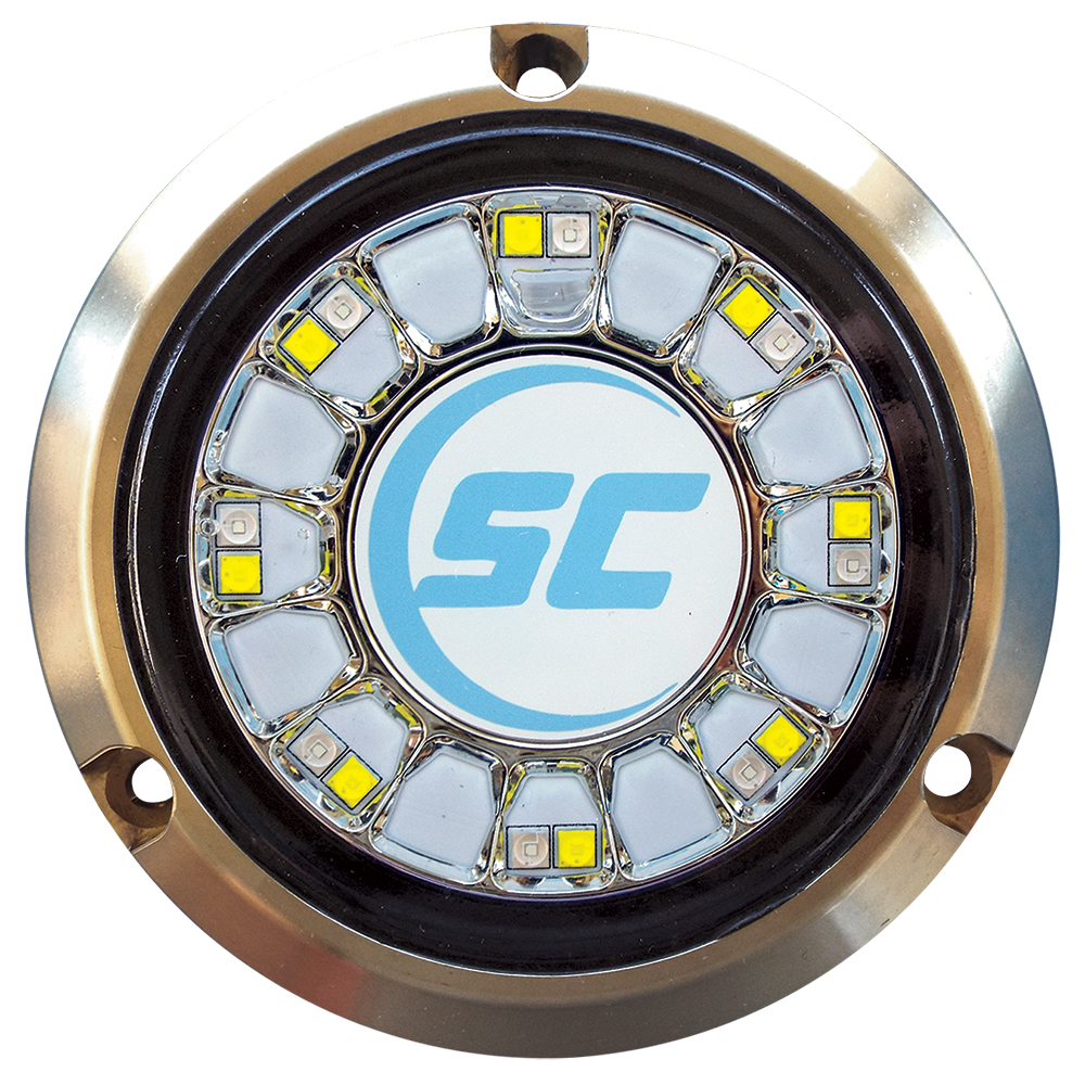 Shadow - Caster Blue/White Color Changing Underwater Light, 16 LEDs, Bronze