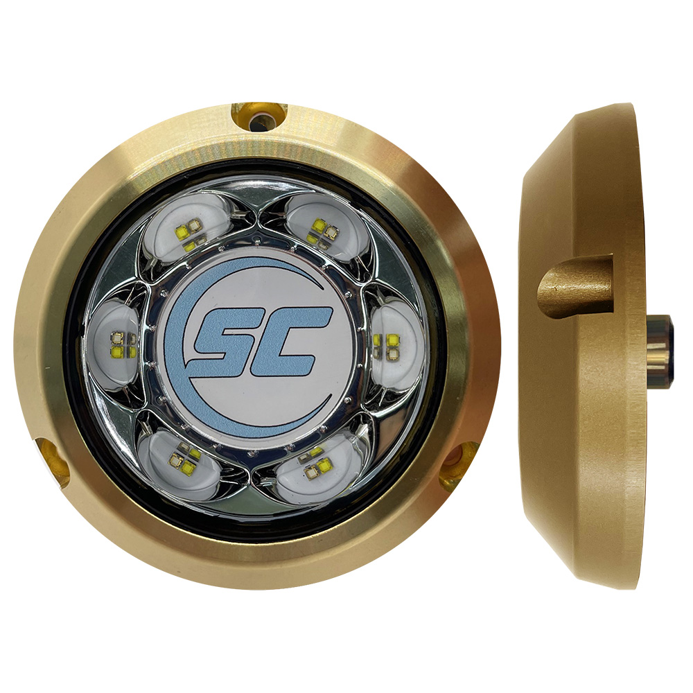 Shadow-Caster - SC3 Series Bimini Underwater Light - 24W, Blue, Bronze, Surface Mount