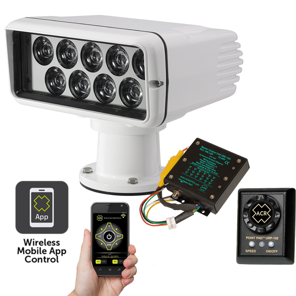 ACR - RCL-100 LED Searchlight with Wi-Fi Kit, 12/24V, White