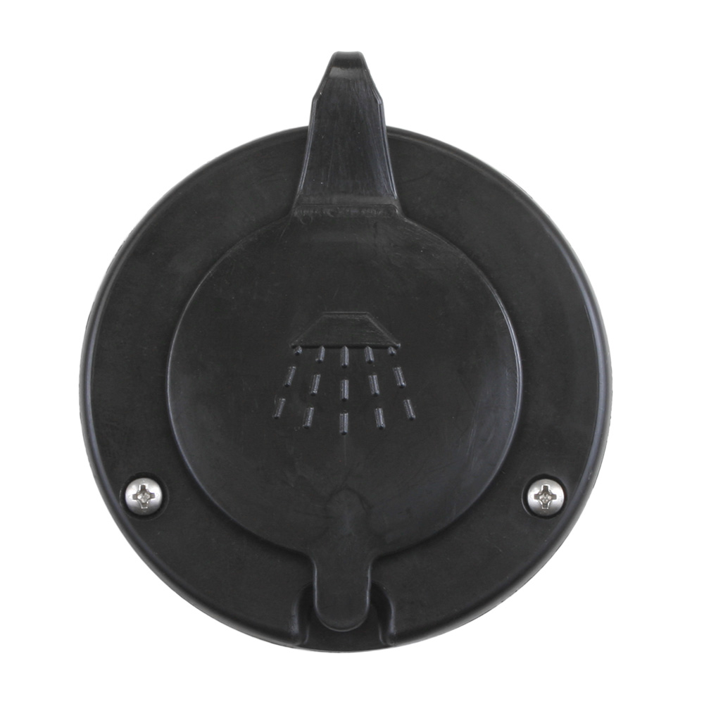 Scandvik - Black Cap & Container - For Scandvik Recessed Shower