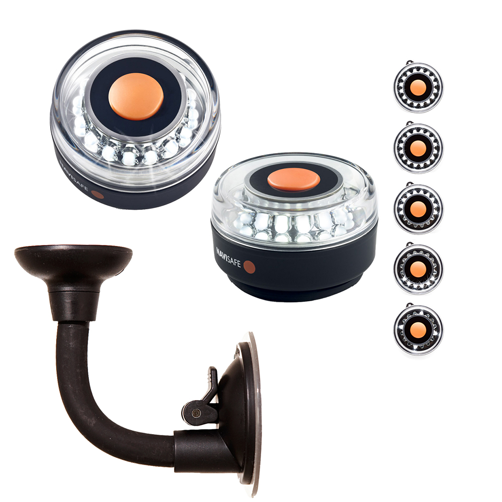 Navisafe - Navilight 360° - 2NM, White, w/Bendable Suction Cup Mount