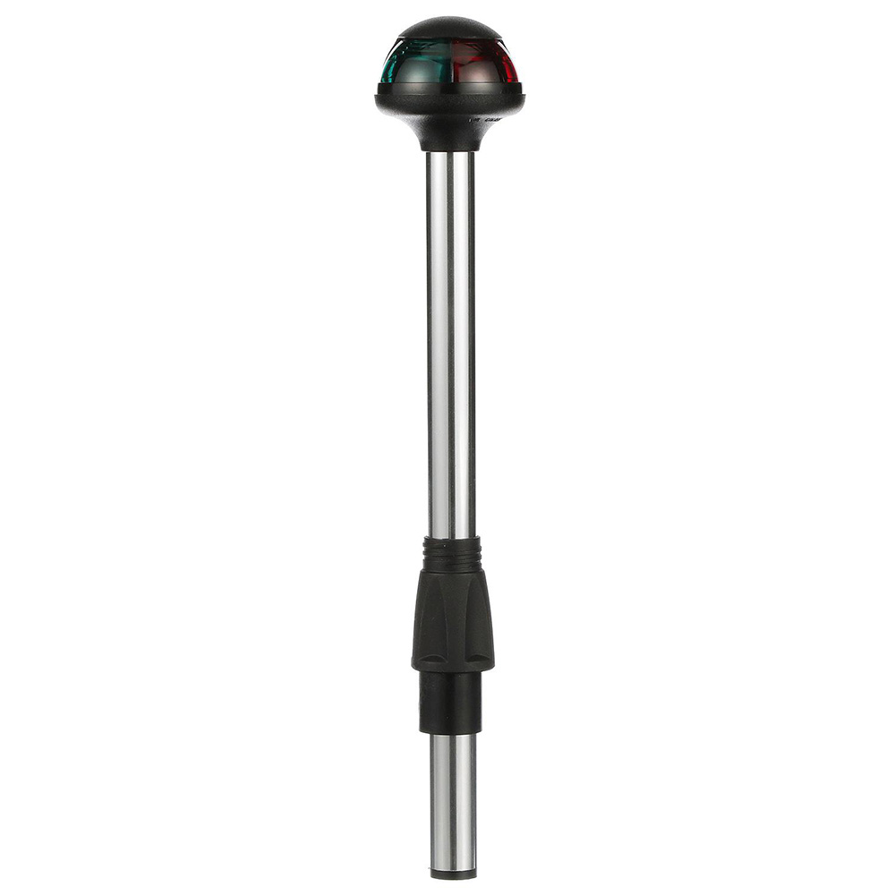 Attwood Marine Pulsar Bi-Color Stowaway Pole Light, 10 in Straight, 2-Pin Locking-Collar, 1-Mile